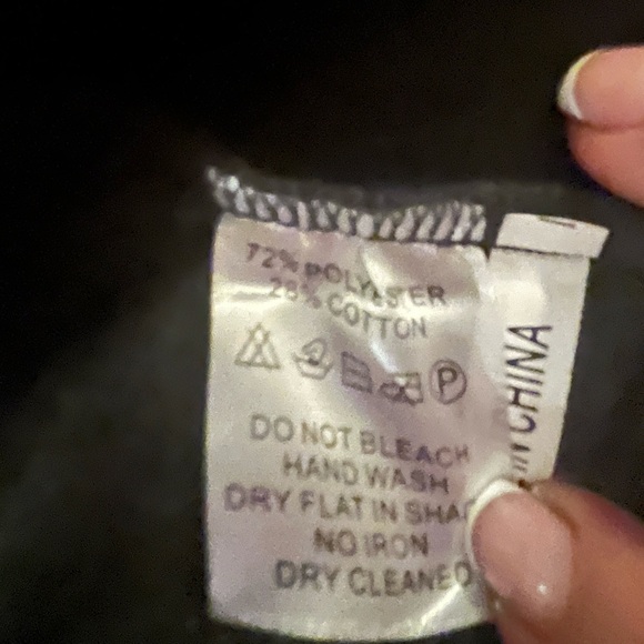 Fantazia Gray and Black Striped Open Front Cardigan, size Medium - Picture 6 of 8